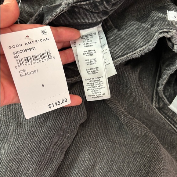 Good American High Rise Straight Leg Jeans Sz 6 NWT | Good American Jeans NEW - - Picture 9 of 11